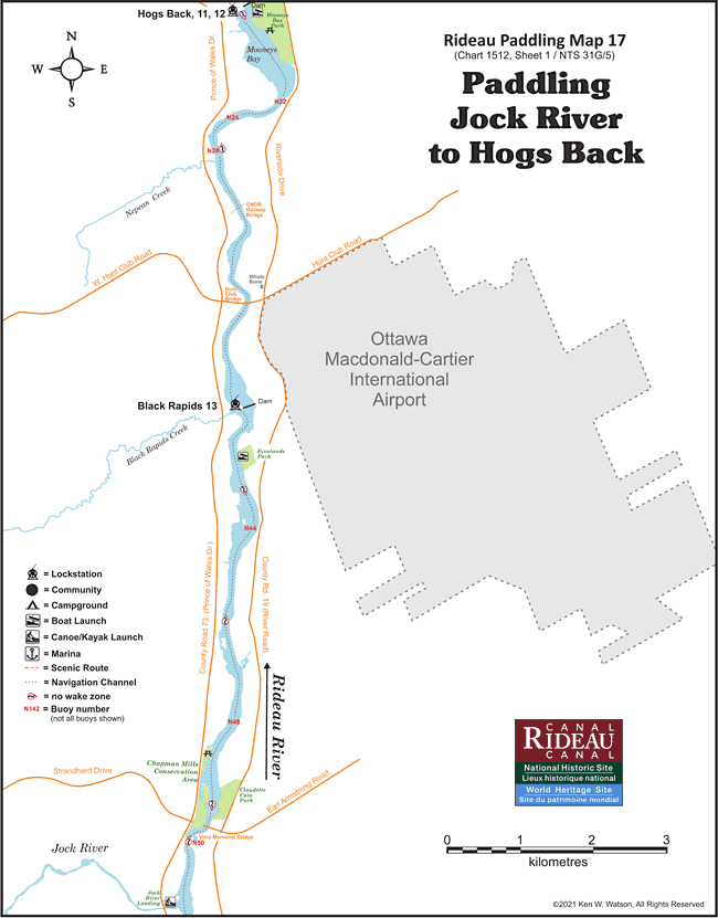 Jock River to Hogs Back Map