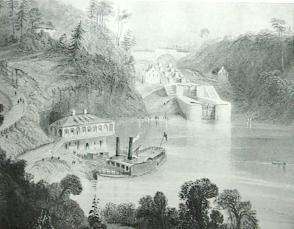 Old Picture of locks at Ottawa