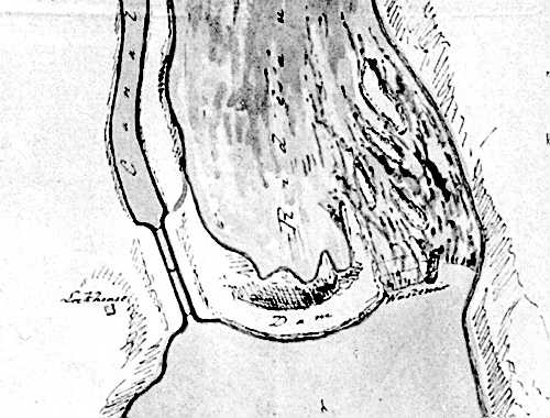 Lt. Frome's map of Hogs Back