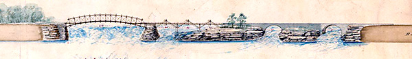 Chaudiere bridges in 1828