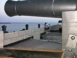 Cannon at Fort Henry