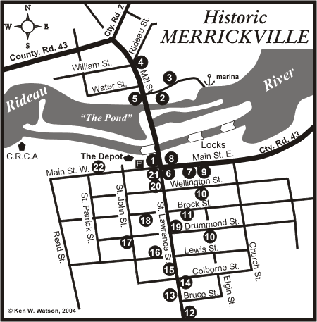 Map of Merrickville