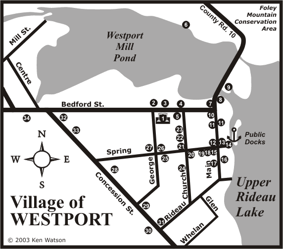 Walking Tour of Westport Map