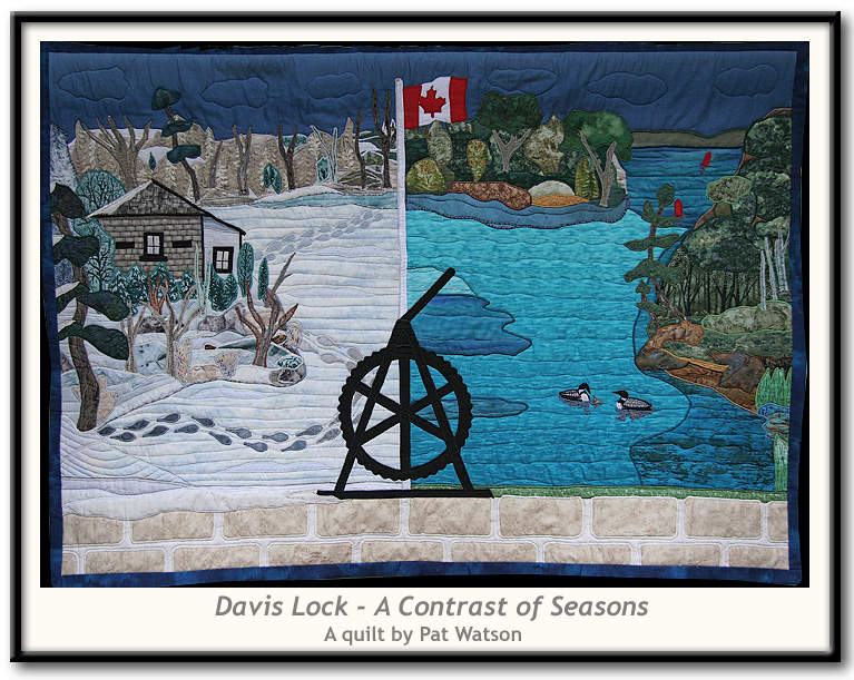Davis Lock - A Contrast of Seasons - a quilt by Pat Watson