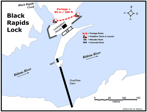 Map of Black Rapids Lockstation