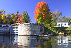 Kayaks at Davis Lock