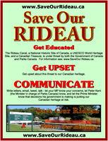 Save Our Rideau Poster
