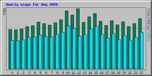 Hourly usage for May 2026